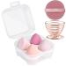6-Piece Makeup Sponge Blender Set with Holder and Powder Puff - Multi-Colored Sponges for Cream, Liquid, and Powder Makeup - Buy Online on GoSupps.com