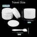 BENECREAT 16 Pack 50ml Cosmetic Sample Containers - Empty Travel Jars with Lids & Spoons for Creams & Lotions - Buy Online on GoSupps.com