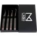 Set of 4 M Lash Tweezers - Japanese Steel Eyelash Extension Supplies (Black) - Buy Online on GoSupps.com