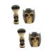 Minkissy 2 sentences skull-beard brush beard brush with bowl roofs shaving brushes. Strained beard brush skull brush and bowl bears Bart shaving brush resin face Miss shaving soap