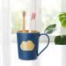 Magideal Unbreakable Toothbrush Cup - 2x Non-Slip Reusable 400ml Bathroom Holder for Kids & Makeup Brushes - Buy Online on GoSupps.com