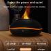 Wavata Flames Aroma Diffuser - 7-Color Essential Oil Humidifier for Kids Home Office & Yoga with Automatic Shut-Off (Black) - Buy Online on GoSupps.com