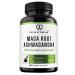 Maca Root 10 000 mg Ashwagandha 6000mg Extract Capsules for Men and Women with Turmeric Curcumin and Bioperine 120 Capsules Made in USA