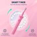 Girls Proalpha Electric Toothbrush for Kids Age 3-12 | Rechargeable Sonic Toothbrush with Timer | 2 Reminder Brush Heads | IPX7 Waterproof | Pink - Buy Online on GoSupps.com