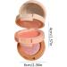 er Palette 3-Colored Powder | Multi-Layer Facial Pressed Powder Cheek Matte Mineral Blendable Long-Lasting All-Day Fanelod 1# Moonlight Mermaid - Buy Online on GoSupps.com