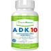 Power By Naturals ADK 10 - Vitamin A Vitamin D3 10000 IU with Vitamin K2 MK-7 Supplement - Potent Vitamina K2 D3 plus A for Bone Heart and Immune Health - 90 Pills (3-Month Supply) for Men & Women 90 Count (Pack of 1)