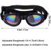 N/ A 2 Pcs Dog Goggles Adjustable Strap Dog Goggles Eye wear Protection for Travel Skiing Black UV Protection Waterproof Sunglasses for Dog (Black) - Buy Online on GoSupps.com