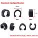 Farbetter Alloy Stick-On Guides with C-Clips for MTB Road Bike Hydraulic Brakes - 6 Sets - Buy Online on GoSupps.com
