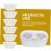 Homsfou 300 pcs Wax Paper Inserts - Reusable Wax Heating Inserts Food-Grade Silicone Coated Fragrant White Glaze Perfect for International Shipping - Buy Online on GoSupps.com