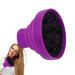 Ysvnlmjy Hair Dryer Vent Hood - Foldable Silicone Hair Dryer Nozzle Heat Resistant | Soft Blow Dryer Accessory Multifunctional Hair Styling Supplies for Girls Purple