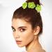 amangul Large Artificial Flower Scrunchies for Women Elastic Hair Scrunchy Bobbles Ponytail Holder Fashion French Style Hairband(Green) - Buy Online on GoSupps.com