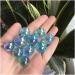 Natural Crystal Rough Natural Clear Quartz Crystal and Stones Carved Ball Aura Blue Electroplated Sphere Reiki Stone Mineral Specimen - Buy Online on GoSupps.com