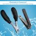 Orelex Toe Nail Clippers for Thick Nails - Heavy Duty Fingernail Clippers for Seniors, Men, Women - Super Sharp Curved Blade Grooming Tool (Grey+Black) - Buy Online on GoSupps.com