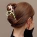 Lily Flower Hair Claw Clip - Large Metal Floral Hair Clamp for Women & Girls - Buy Online on GoSupps.com