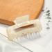 Rectangle Hair Claw Clips - Non-slip White Hair Accessories for Thick Hair Girls and Women - Buy Online on GoSupps.com