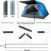 Adjustable Steel Tent Poles Set of 2 - Black | Replacement Rods for Tarp Canopy Camping - Buy Online on GoSupps.com
