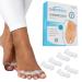 SanMedix toe spreader for all toes - 3 pairs / 6 pieces. Toe separator silicone for women and men - toe extensor correction set against hallux valgus bale toes hammer toe