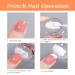 4-Piece Nail Art Stamper Kit | Silicone Clear Stamps & Scraper | DIY Manicure Tools for French Nail Design - Buy Online on GoSupps.com