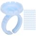 100Pcs Disposable Glue Rings for Eyelash Extensions - Blue Lash Glue Holders | Best Accessory for Eyelash Application - Buy Online on GoSupps.com