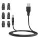 Merom 5V USB mesh cable cable compatible with Remington razor HC5810 HC4250 Razier HQ8505 5000/7000 series power supply LDE cable replacement for razor charger
