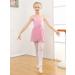Vieille Toddler Girls Hollow Back Ballet Leotard with Tutu Skirt - Bright Pink, 6-7 Years - Buy Online on GoSupps.com