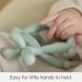 Smooch Rocking Teething Toys for Babies 0-6 Months - Silicone Baby Teether for Teething Relief | Light Blue+Clear - Buy Online on GoSupps.com