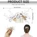 FERCAISH Wedding Hair Comb Flower Crystal Bridal Hair Accessories Pearl Leaf Headpiece for Wedding Bride Bridesmaid (White) - Buy Online on GoSupps.com