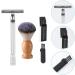 Fomiyes Manual Razor Set for Men - Precision Wet Shaving Metal Hairbrush & Safety Razor - Premium Grooming Kit - Buy Online on GoSupps.com