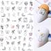 1 Sheet Fashion Decals Graffiti Pattern DIY Nail Art Decoration Slider Manicure Tool Geometric People Face Nail Sticker(1122) Style1122 - Buy Online on GoSupps.com
