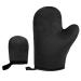 Self Tanning Mitt Tan Mitt Tanning Mitt Applicator with Thumb and Face Applicator Mitt Washable Reusable Sunless Tanner Mitt Tools Set for Mousse  Lotion  Spray and Oil(Black) 2 Count (Pack of 1) Black