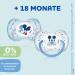 Set of 3 Mickey Anatomical Pacifiers for 18+ Months - Day & Night Comfort | International Shipping - Buy Online on GoSupps.com