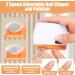 LOPHE 2 in 1 Electric Nail Clippers Cordless Rechargeable Automatic Nails Trimmer with LED Light and Nail Scraps Storage Safety Electric Fingernail Cutter for Adults Children and Elders White+ Orange - Buy Online on GoSupps.com