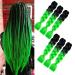 KanCalon Ombre Braids Extensions - 24 Jumbo Braiding Hair (Black Green) - 6 Pieces Afro Box Braid Crochet Hair for Inflammation | International Shipping Available - Buy Online on GoSupps.com