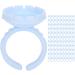 Eyelash Extension Glue Ring Cup 1.5cm / 0.6in Stable Wearing Easy To Wear Eyelash Glue Ring Cup Strong Flexibility for Professional Use(A pack of 100 blue) - Buy Online on GoSupps.com