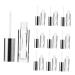 10 pi ces Lot de Tubes de Lip Gloss Argent s Creux pour DIY Contenants tanches et Flacons Rechargeables et Compactes pour Maquillage Portable