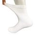 Women Diabetic Ankle Quarter Socks Extra Wide Non-Binding Top Moisture Wicking for Diabetes Swollen Edema Neuropathy Circulatory Feet 4 Pairs White-4 Pairs One Size