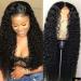 Lace front wig real hair curly front lace wig real hair 130% dense brazilian real human curly wig and baby hair suitable for natural colors black women 20 inches