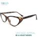 Tortoise Retro Cat Eye Reading Glasses for Women - Stylish & Comfortable 1.0x Solid Readers for All Face Shapes - Buy Online on GoSupps.com