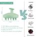 Serker Scalp Massage Brush | Silicone Shampoo Hair Brush for Hair Growth & Dandruff Reduction | Head Massager (Fir Green) - Buy Online on GoSupps.com
