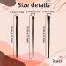 3Pcs Eyebrow Eyeliner Brush Set - Precision Eye Brow Makeup Brushes for Eyeshadow, Eyebrows, and Eyeliner - Buy Online on GoSupps.com