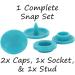 I Like Big Buttons! Starter Pack - 250 Complete KAM Snaps for Cloth Diaper/Bibs/Nappies (Pastel Spectrum) - Buy Online on GoSupps.com