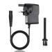 12V Braun Shaver Charger for Braun Series 3/1/5/7/9 and Silk-epil 5 7 9 UK Adapter Power Cord Electric Razor Beard Trimmer Cable for 3010S 3020S 3040S 5377 5513 5515 5544 BT5090