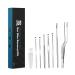 ZetZee - Ear Wax Removal Kit Ear Cleaner Ear Wax Cleaning Tools Kit Ear Picks Stainless Steel Curette (Set of 8 - with Storage Box)
