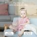 Simshine Baby Monitor with Night Vision Camera, AI Cry Alert, Lullabies, Breathing Detection, Temp & Humidity Monitoring - 2K HD Video, 2-Way Audio - Yellow - Buy Online on GoSupps.com