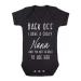 Miammo Back off I have a crazy Nana and I'm not afraid to use her family statement BBY7 baby grow vest 6-12 Months Black