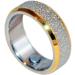 Energetix-4you Bicolor Magnetic Ring 106 | Diamond Dust Silver & Gold Partner Engagement & Wedding Ring | Sizes 16-22 | International Shipping Available - Buy Online on GoSupps.com