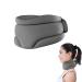 Neck extensor neck support snoring hubble fleece human neck bandage for neck pain and support align and stabilize for vertebrae relieves pressure column neck support (gray)
