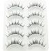 Manga Lashes Clear Band | 3D Spiky Anime Wispy False Eyelashes - 5 Pack - Buy Online on GoSupps.com