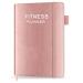 Fitness Planner - Workout Planner for Woman and Man, Fitness Planner for Women & Men - A5 Hardcover Workout Journal/Planner to Track Weight Loss, GYM, Bodybuilding Progress - Daily Health & Wellness Tracker, Rose