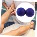 JeCompris 3-Pack Muscle Peanut Massage Balls - Acupressure & Fitness Roller - Dark Blue Silicone Yoga Peanuts for Foot Sole Relief - Buy Online on GoSupps.com